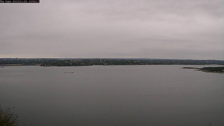 Lake Travis webcam, November 24, 2015 2:55 PM CT