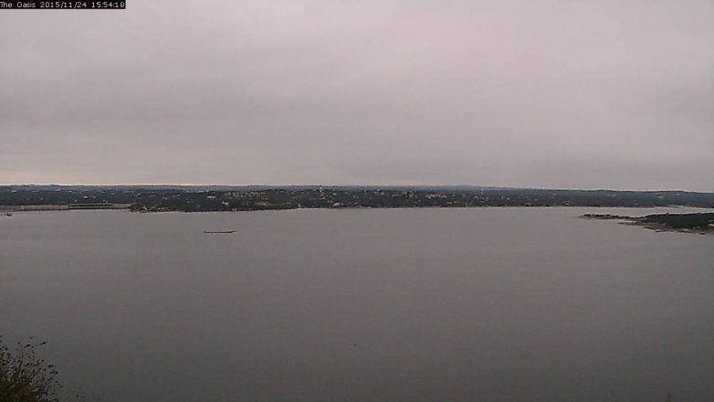 Lake Travis webcam, November 24, 2015 3:00 PM CT