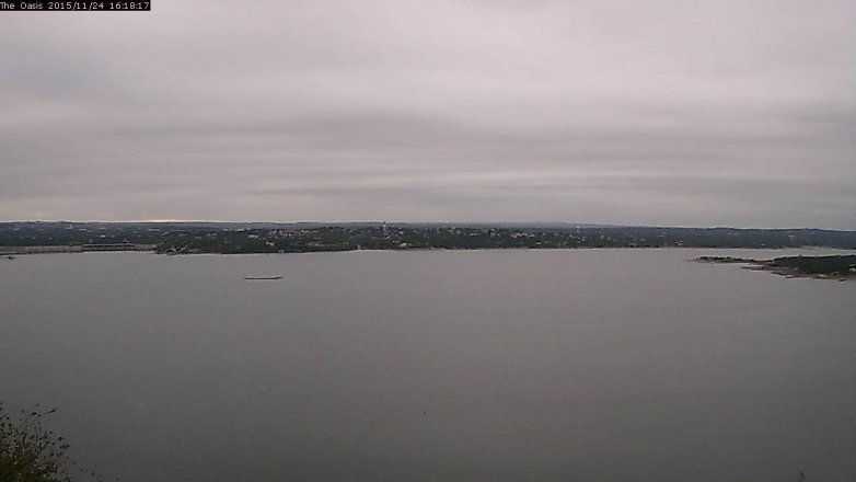 Lake Travis webcam, November 24, 2015 3:25 PM CT