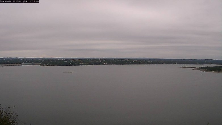 Lake Travis webcam, November 24, 2015 3:30 PM CT
