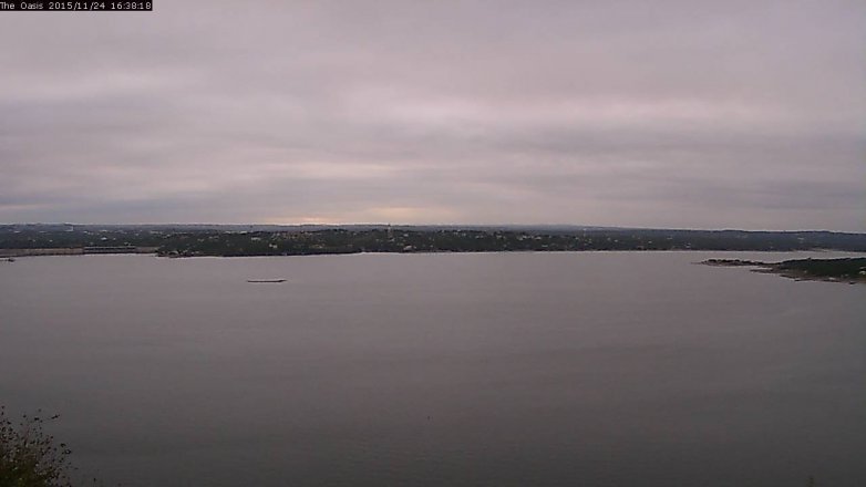 Lake Travis webcam, November 24, 2015 3:45 PM CT