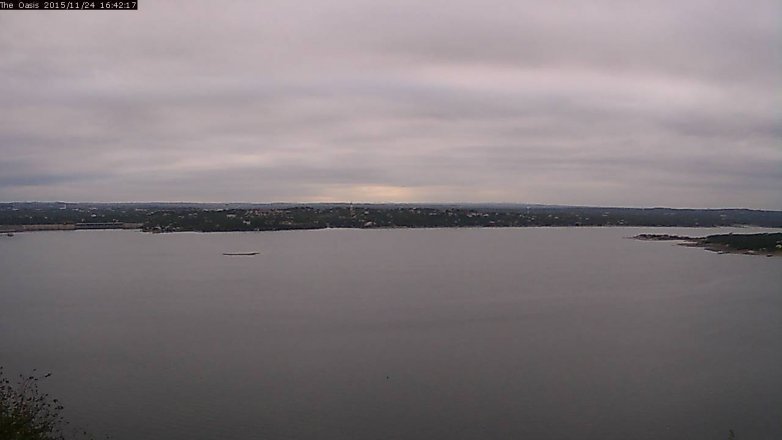 Lake Travis webcam, November 24, 2015 3:50 PM CT
