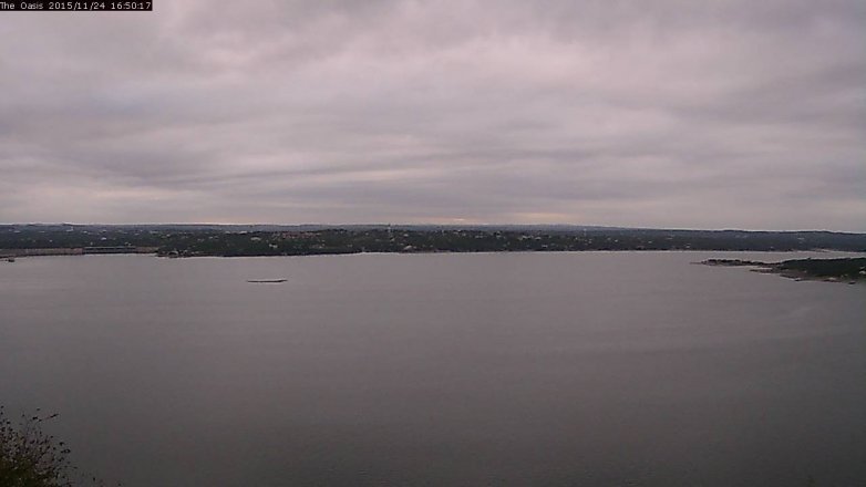Lake Travis webcam, November 24, 2015 3:55 PM CT