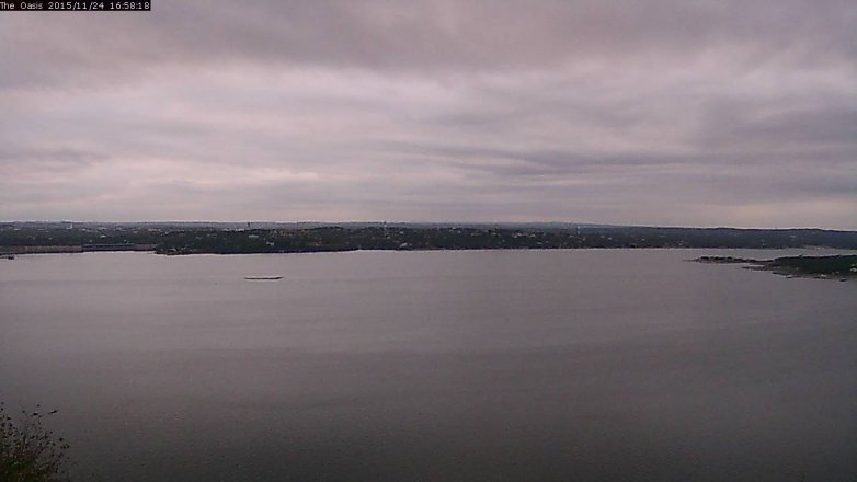 Lake Travis webcam, November 24, 2015 4:05 PM CT