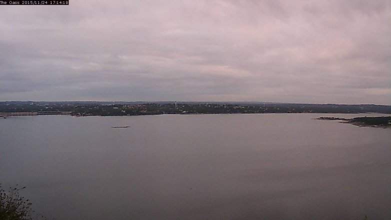 Lake Travis webcam, November 24, 2015 4:20 PM CT