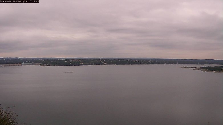 Lake Travis webcam, November 24, 2015 4:25 PM CT
