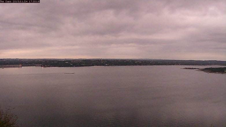 Lake Travis webcam, November 24, 2015 4:35 PM CT