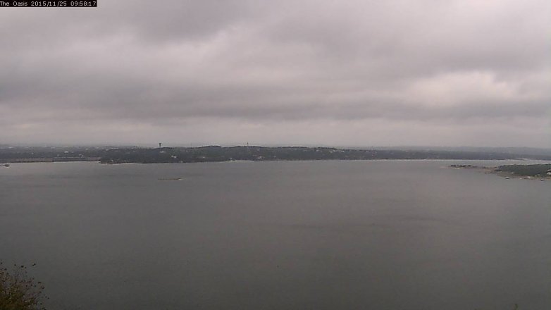 Lake Travis webcam, November 25, 2015 9:05 AM CT