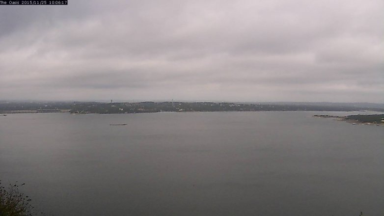 Lake Travis webcam, November 25, 2015 9:15 AM CT