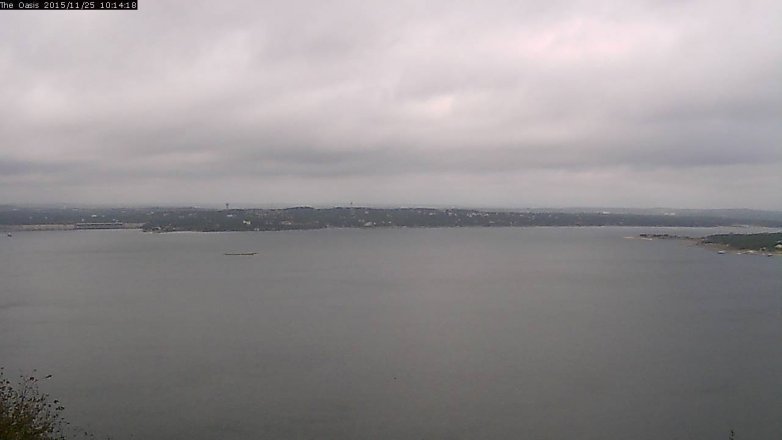 Lake Travis webcam, November 25, 2015 9:20 AM CT