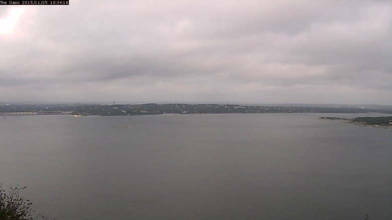 Lake Travis webcam, November 25, 2015 9:40 AM CT