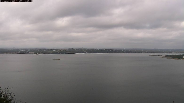 Lake Travis webcam, November 25, 2015 10:10 AM CT