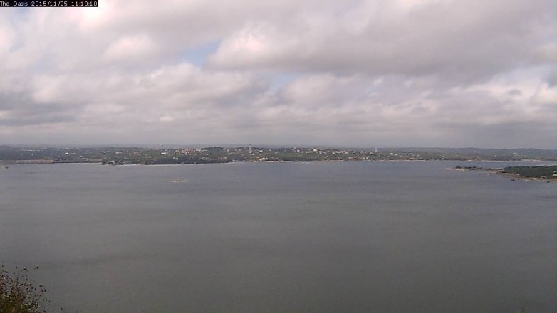 Lake Travis webcam, November 25, 2015 10:25 AM CT