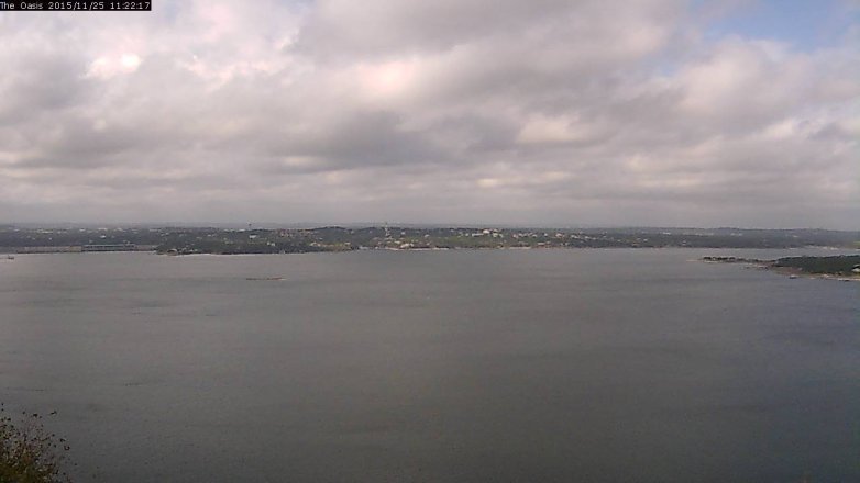 Lake Travis webcam, November 25, 2015 10:30 AM CT