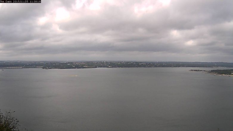 Lake Travis webcam, November 25, 2015 10:45 AM CT