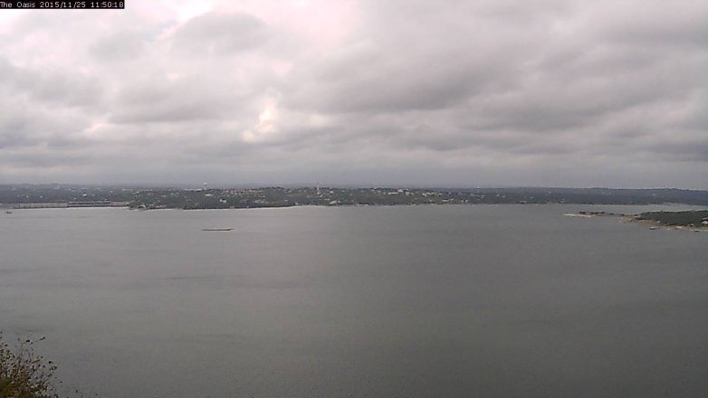 Lake Travis webcam, November 25, 2015 10:55 AM CT