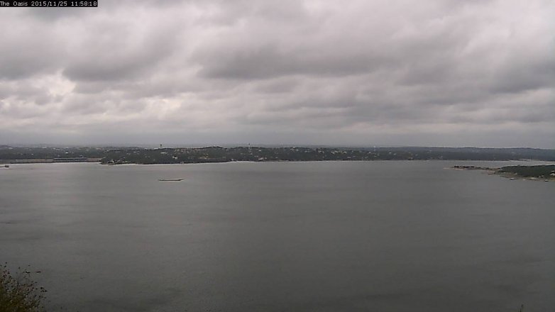Lake Travis webcam, November 25, 2015 11:05 AM CT