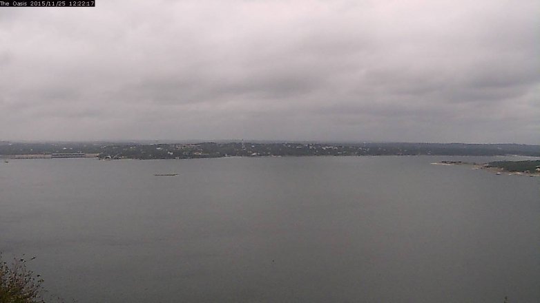 Lake Travis webcam, November 25, 2015 11:30 AM CT