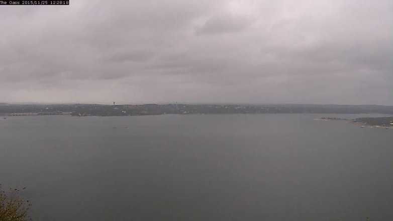 Lake Travis webcam, November 25, 2015 11:35 AM CT