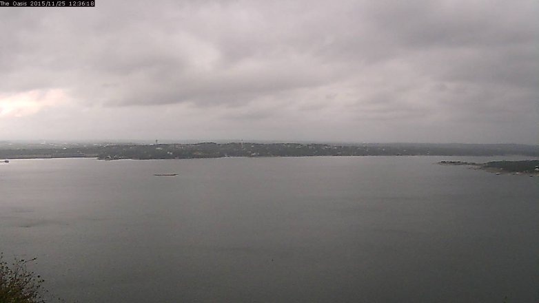 Lake Travis webcam, November 25, 2015 11:45 AM CT