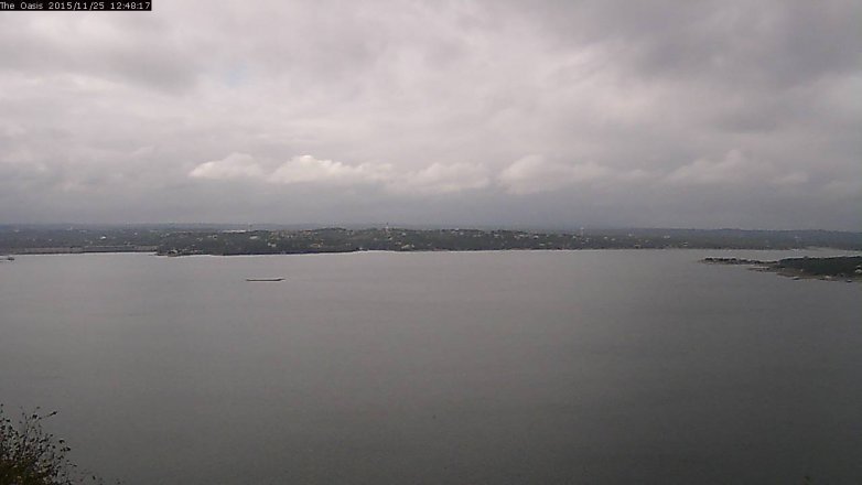 Lake Travis webcam, November 25, 2015 11:55 AM CT