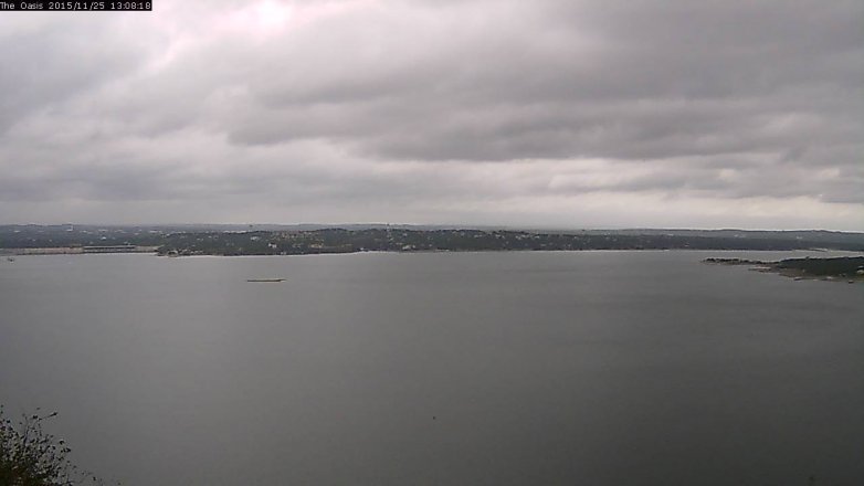 Lake Travis webcam, November 25, 2015 12:15 PM CT