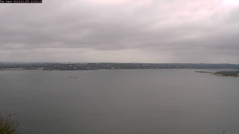 Lake Travis webcam, November 25, 2015 12:40 PM CT
