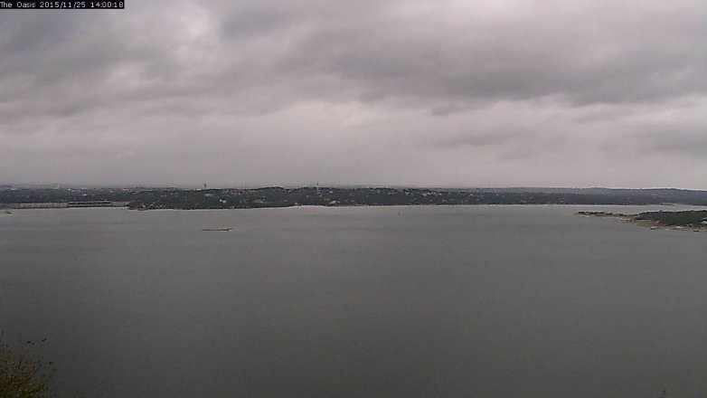 Lake Travis webcam, November 25, 2015 1:05 PM CT