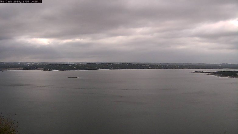 Lake Travis webcam, November 25, 2015 1:25 PM CT