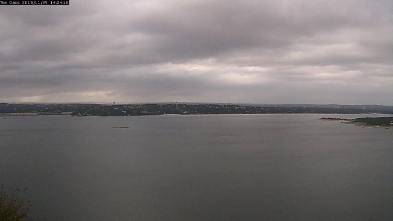 Lake Travis webcam, November 25, 2015 1:30 PM CT
