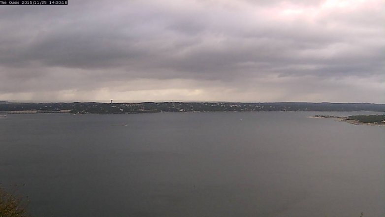 Lake Travis webcam, November 25, 2015 1:40 PM CT