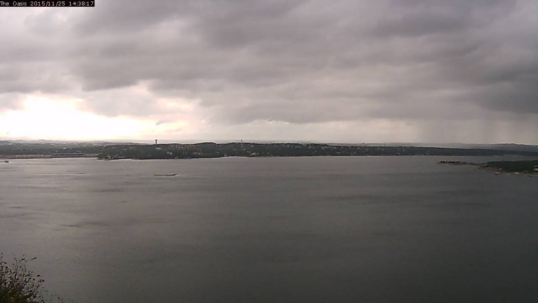 Lake Travis webcam, November 25, 2015 1:45 PM CT