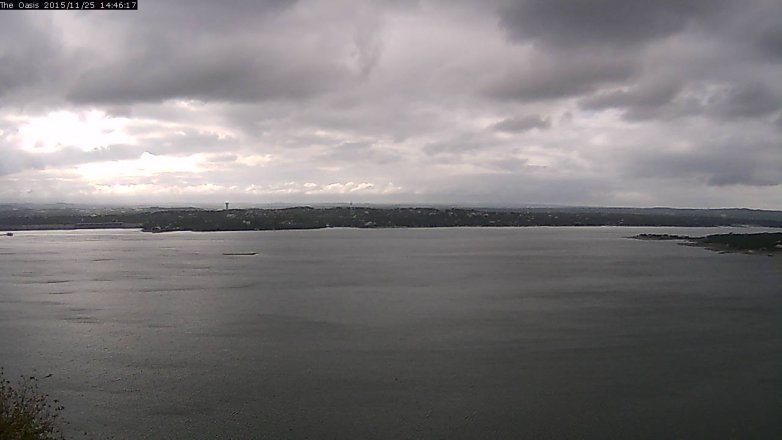 Lake Travis webcam, November 25, 2015 1:55 PM CT
