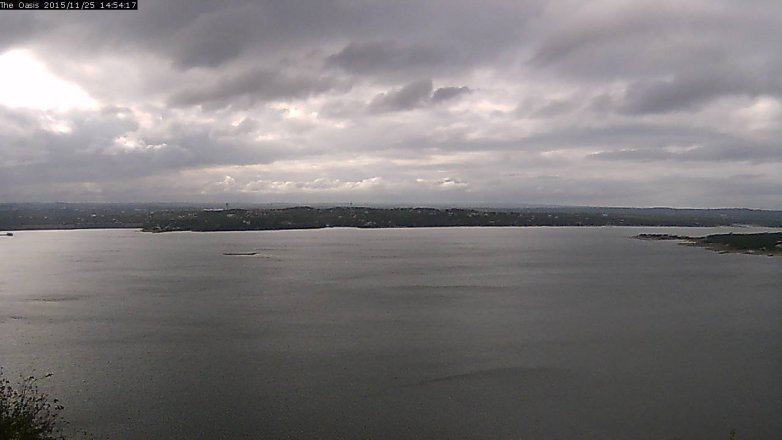 Lake Travis webcam, November 25, 2015 2:00 PM CT