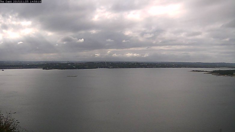 Lake Travis webcam, November 25, 2015 2:05 PM CT