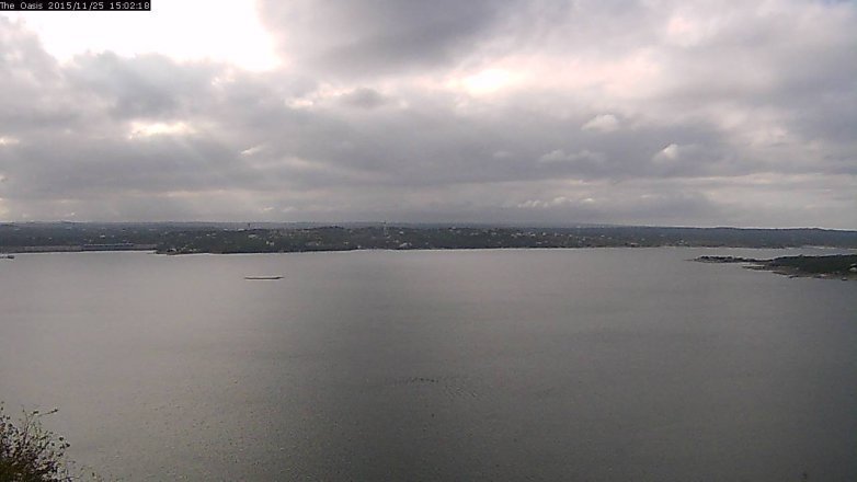 Lake Travis webcam, November 25, 2015 2:10 PM CT