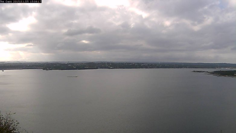 Lake Travis webcam, November 25, 2015 2:15 PM CT