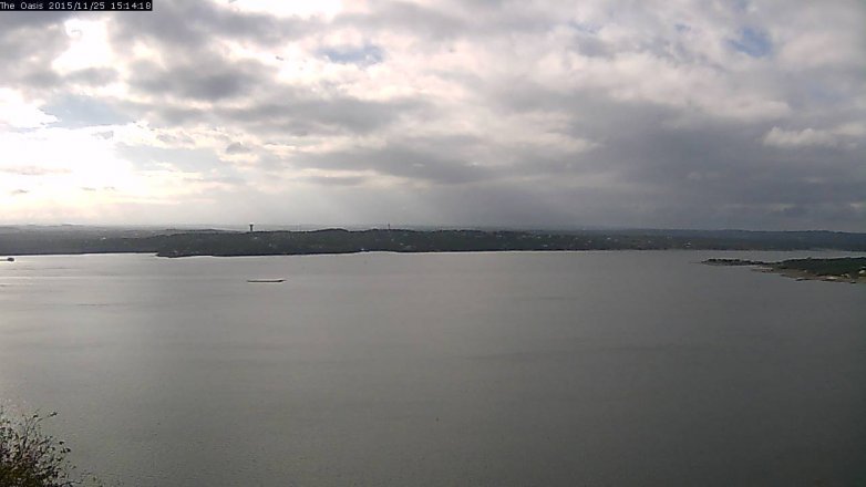 Lake Travis webcam, November 25, 2015 2:20 PM CT