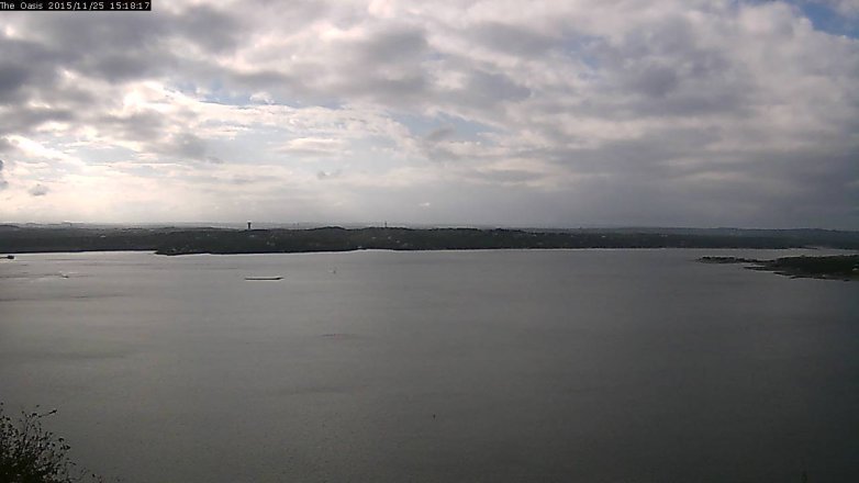 Lake Travis webcam, November 25, 2015 2:25 PM CT