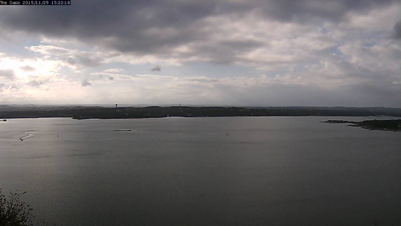 Lake Travis webcam, November 25, 2015 2:30 PM CT