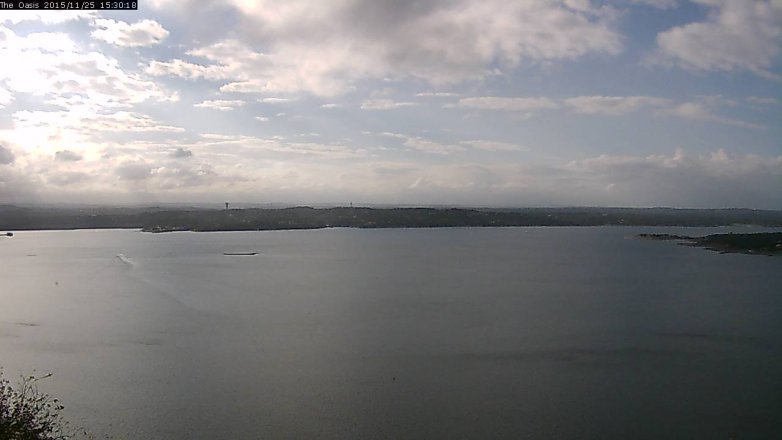 Lake Travis webcam, November 25, 2015 2:40 PM CT