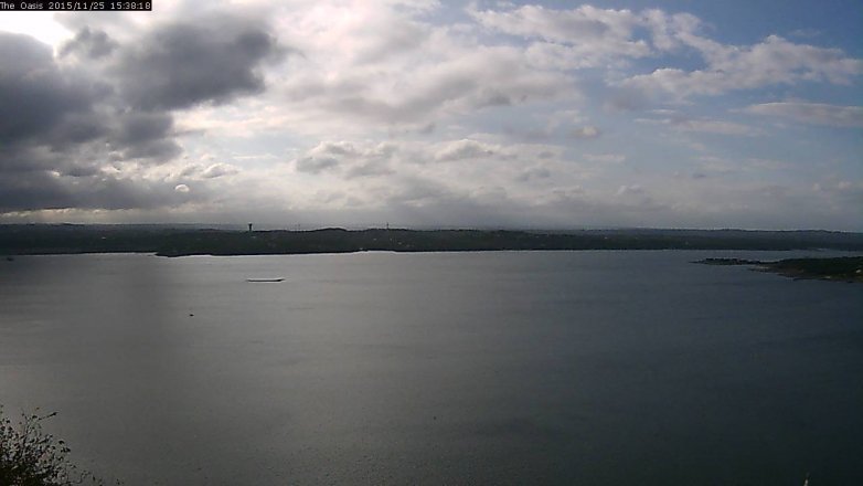 Lake Travis webcam, November 25, 2015 2:45 PM CT