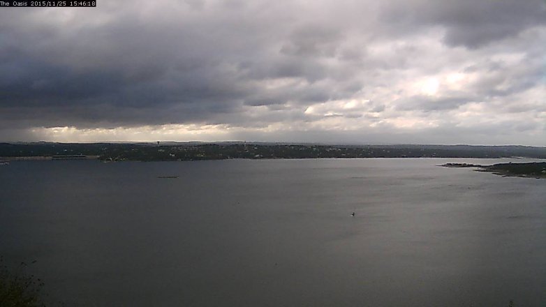 Lake Travis webcam, November 25, 2015 2:55 PM CT