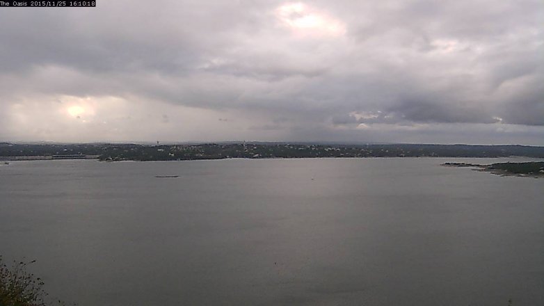 Lake Travis webcam, November 25, 2015 3:15 PM CT