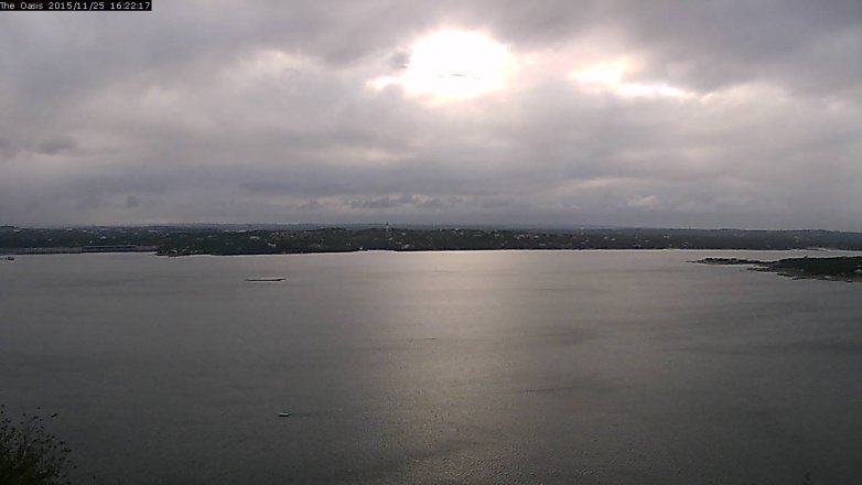 Lake Travis webcam, November 25, 2015 3:30 PM CT