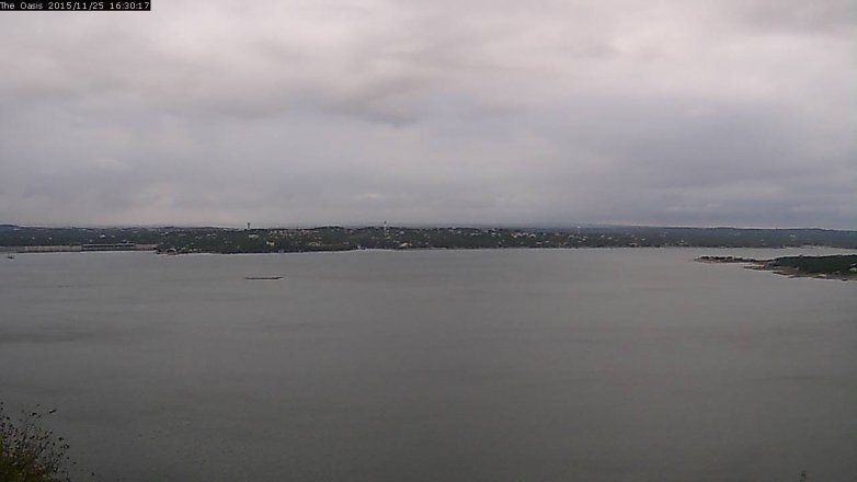Lake Travis webcam, November 25, 2015 3:35 PM CT