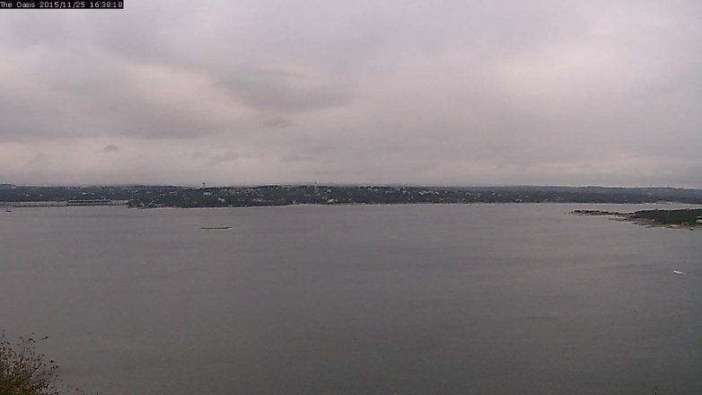 Lake Travis webcam, November 25, 2015 3:45 PM CT