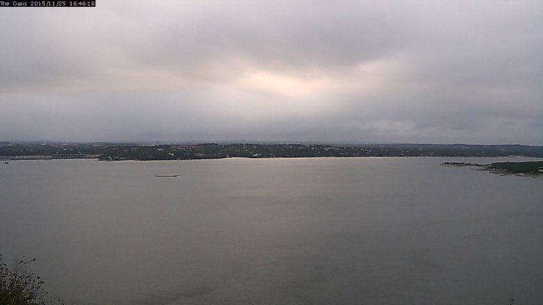 Lake Travis webcam, November 25, 2015 3:50 PM CT