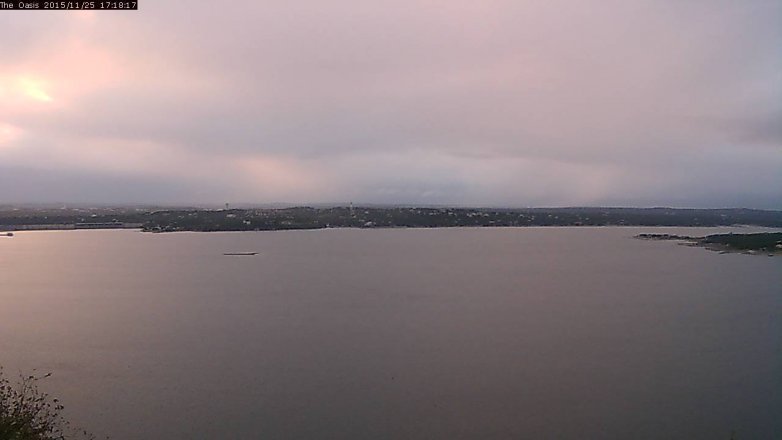 Lake Travis webcam, November 25, 2015 4:25 PM CT