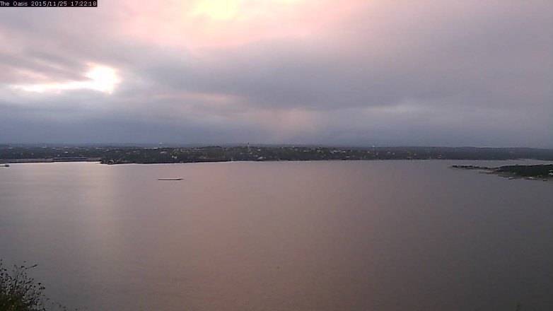 Lake Travis webcam, November 25, 2015 4:30 PM CT